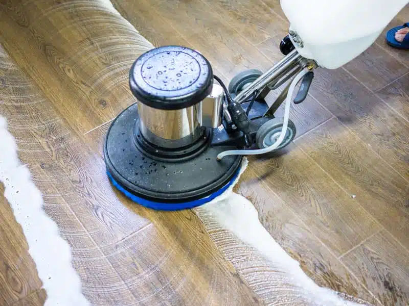 Hardwood floor cleaning